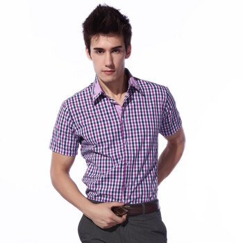 007MonteCarlo短袖衬衫 11SS00214305 紫色 XL