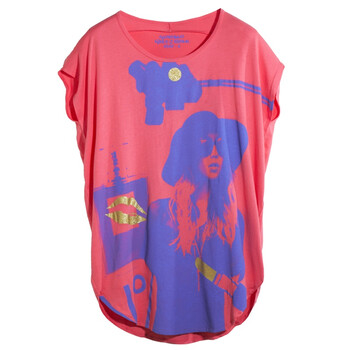 Giordano佐丹奴 T恤 女印花Big Tee 01391080 浅粉红 M