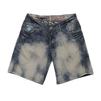 拓谷牛仔裤女新品夏装牛仔休闲短裤时尚女款做旧款68121031 牛子蓝 L\28