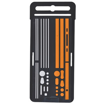 优胜仕（USAMS）苹果iPhone4s 双色边贴 手机保护贴（橙色边贴+白色小细边）适用于苹果iPhone4s