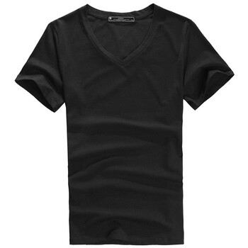 DF男装 男士t恤VL001 夏装新品 常规款圆领短袖t恤 黑色 XXL