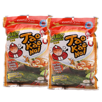 泰国TaoKaeNoi小老板脆紫菜冬荫功味40g*2袋