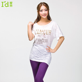 爱帝女式短袖衫0105450111【买即送10元京券】 白色 XL