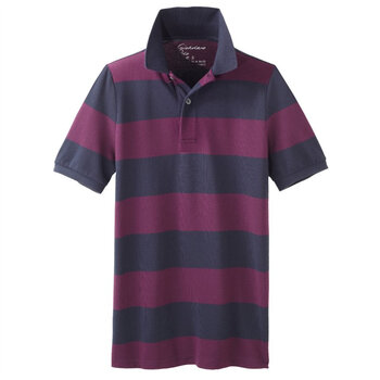 Giordano佐丹奴 Polo 男炫彩个性横间修身POLO 01012014 天蓝色 XL