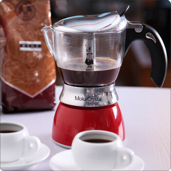 比乐帝BIALETTI 可视摩卡壶 CRYSTAL 2011款 红色