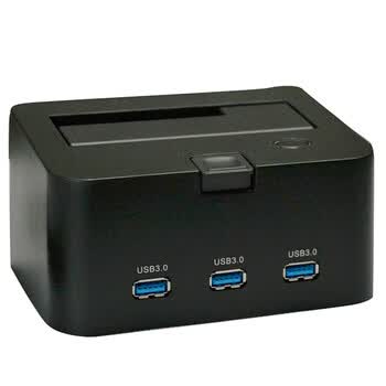 世特力（Century）裸族CROSU3H 2.5寸/3.5寸SATA硬盘座 USB3.0 前置USB3.0HUB*3 黑色