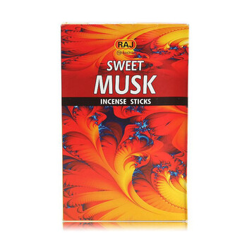 RAJ印度进口香薰香料 舒缓情绪 SweetMusk甜蜜麝香 原装香熏香 线香大盒005