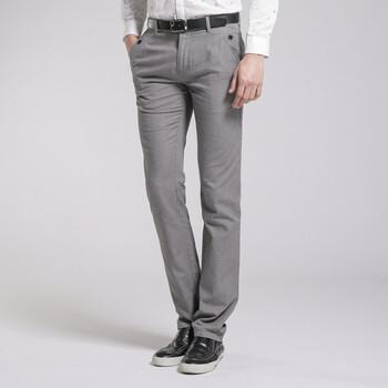 夏季新品 GXG 男士都市修身休闲长裤#12102355 灰色 XXL