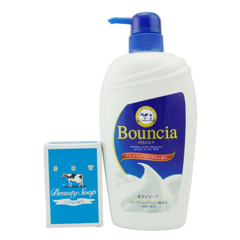 牛牌美肤沐浴套装（优雅花香沐浴乳+清爽皂）600ml+85g
