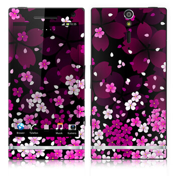 IdeaSkin 索尼 LT26i/Xperia S/Xperia Arc HD 皮肤 樱花漫天飞 外壳保护套皮贴膜 BDGA010287