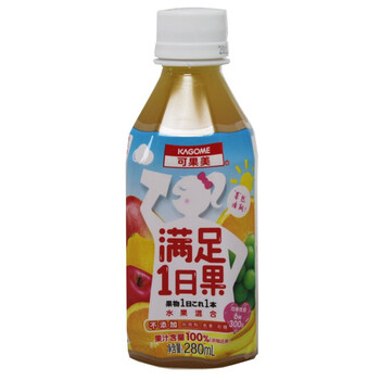 KAGOME可果美 满足一日果水果混合汁280ml*15瓶