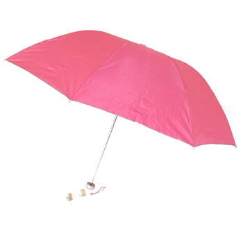 天堂伞 防紫外线防晒 晴雨两用 纯色银胶套钢骨折叠伞