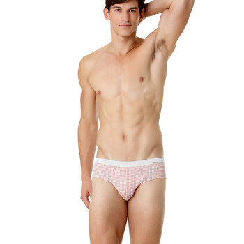Jockey居可衣 2012春夏新品 男式尼龙印花三角裤 JJ11221117 506橙灰色 XXL
