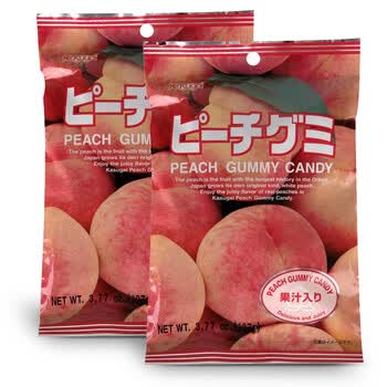 春日井白桃味软糖107g*2袋