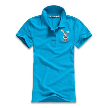 MBSKY蓝色天空女款麋鹿足球手POLO0112159 水蓝 L