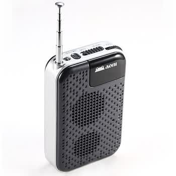 奥尼（aoni）插卡音箱 S400 Ⅱ代 三模供电/FM/AUX/USB/TF卡/手电/大按键大音量/屏显 铁灰色