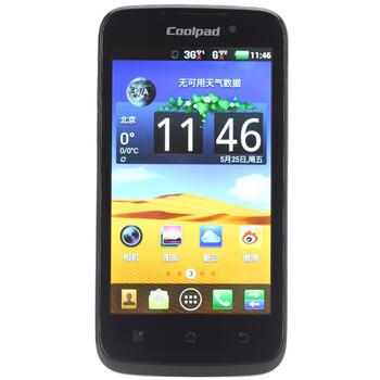 酷派(coolpad)卓尔 cheer 7728 3G手机(赏悦黑)WCDMA/GSM 双卡双待双通 联通定制