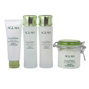 雅格丽白 AGLAIA 白茶净颜美白4件套 洁面 水 乳 面膜