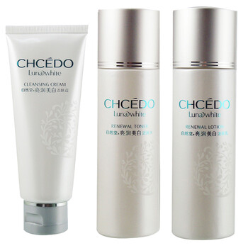 自然堂CHCEDO 亮润美白系列 三件套装 洗+水+乳 保湿 补水 美白 抗皱