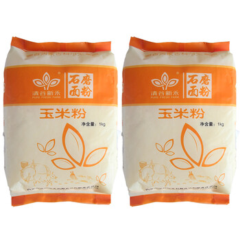 清谷新禾 内蒙古特产石磨面粉 玉米粉 2千克
