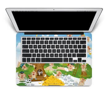 SkinAT 苹果笔记本MacBook手托保护贴膜 不含键盘 3M材料 猴子游戏 Pro 15 (Retina)