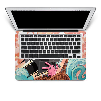 SkinAT 苹果笔记本MacBook手托保护贴膜 不含键盘 3M材料 海盗兔 Air 13 2011款
