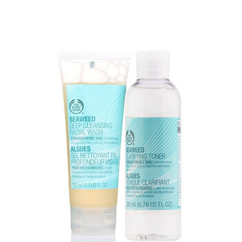 The Body Shop TBS美体小铺 海藻洁面调理套装(洁面胶100ml+调理水200ml) 控油保湿补水收缩毛孔