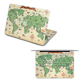 SkinAT 苹果笔记本MacBook全套保护贴膜 3M材料 手绘地图 Pro 15
