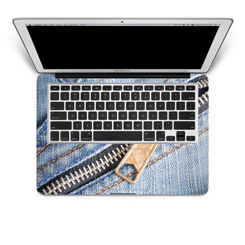SkinAT 苹果笔记本MacBook手托保护贴膜 不含键盘 3M材料 拉链牛仔 Pro 15 (Retina)