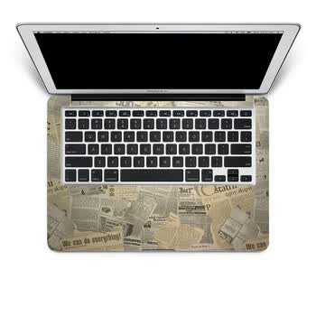 SkinAT 苹果笔记本MacBook手托保护贴膜 不含键盘 3M材料 老报纸 Pro 15 (Retina)