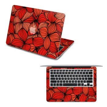 SkinAT MacBook全套贴膜 不含键盘 花儿那样红 Pro 15 (Retina)