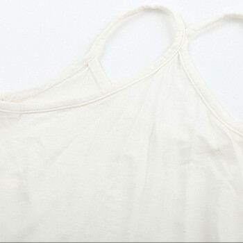 言若 2012流行女装吊带背心打底女夏修身纯色莫代尔吊带衫 BD88231E 白色 均码M
