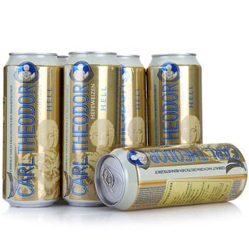 德国 Carl theodor咔多皇宫小麦白啤酒500ml*6罐