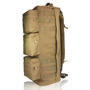 PaulOne宝德龙户外空降包 暴走单肩包 冲锋包 登山背包B6006 沙色