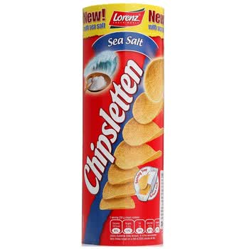 德国Lorenz劳仑兹咸味桶装薯片100g