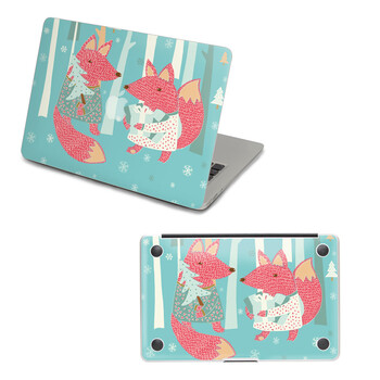 SkinAT 苹果笔记本MacBook外壳及底部保护贴膜 3M材料 狐狸过节 Air 13 2011款