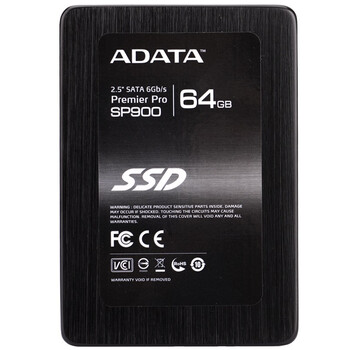 威刚（ADATA)SPG系列 64G 2.5英寸 SATA-3固态硬盘(ASP900S3-64GM-C)