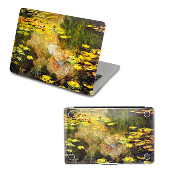 SkinAT 苹果笔记本MacBook外壳及底部保护贴膜 3M材料 睡莲2 Pro 15