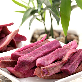 鼎福来 休闲食品 福建特产 紫薯条散装500g