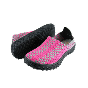 U 赛丹狐 编织鞋女鞋 户外休闲鞋 织带鞋 鞋面松