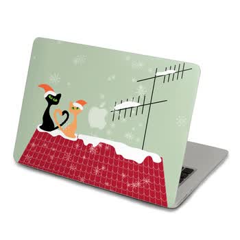SkinAT 苹果笔记本MacBook外壳A面保护贴膜 3M材料 爱在圣诞 Air 13 2008/09