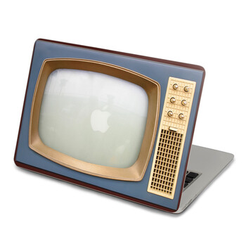 SkinAT 苹果笔记本MacBook外壳A面保护贴膜 3M材料 蓝色电视机 Air 13 2008/09