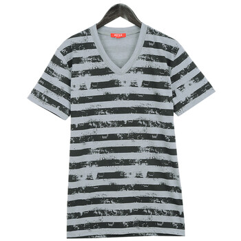 AMH 韩国2012新款夏装男装韩版百搭V领短袖T恤NR2013 黑色 180/96A XL