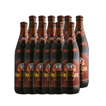 德国 啤酒 艾丁格小麦啤酒-黑啤酒500ml*12
