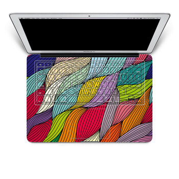 SkinAT 苹果笔记本MacBook手托保护贴膜 含键盘 3M材料 花纹8 Pro 15 (Retina)