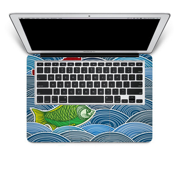 SkinAT 苹果笔记本MacBook手托保护贴膜 不含键盘 3M材料 三鱼行 Pro 15 (Retina)