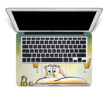 SkinAT 苹果笔记本MacBook手托保护贴膜 不含键盘 3M材料 小熊同床 Pro 15 (Retina)