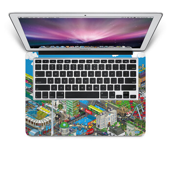 SkinAT 苹果笔记本MacBook手托保护贴膜 不含键盘 3M材料 像素城市 Pro 15 (Retina)