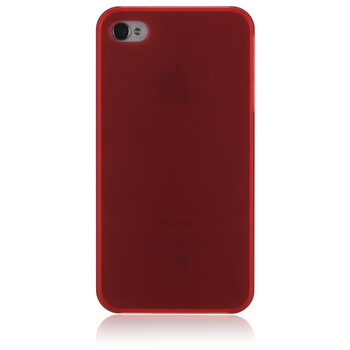 爱派（iPai） 亮彩系列磨砂半透明iPhone 4/4s 保护壳 酒红色