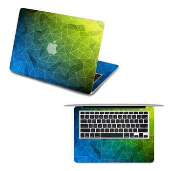 SkinAT 苹果笔记本MacBook全套保护贴膜 不含键盘 蓝绿格调 Pro 15 (Retina)
